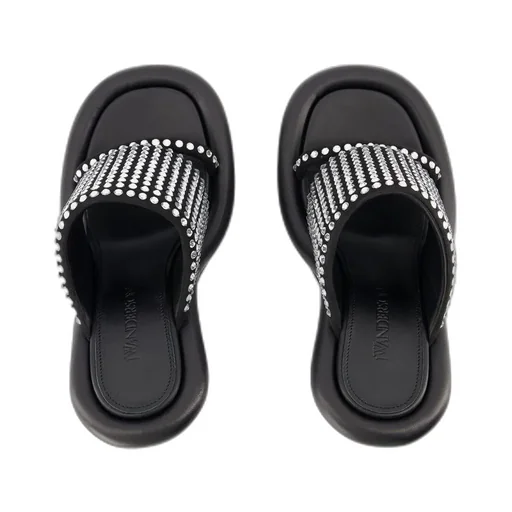 Bumper-Tube Leather Mules