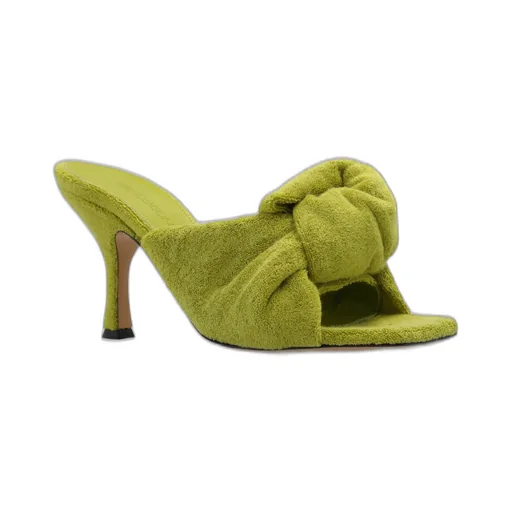 Terrycloth Open-Toe Mules