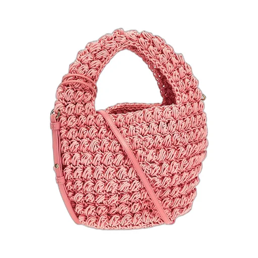 Popcorn Knit Crossbody Bag