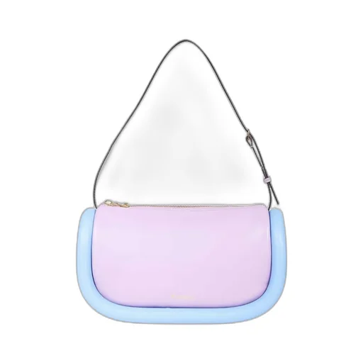 Logo Zipper Shoulder Bag