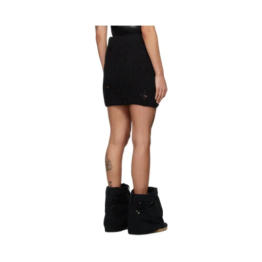Distressed Knitted Skirt