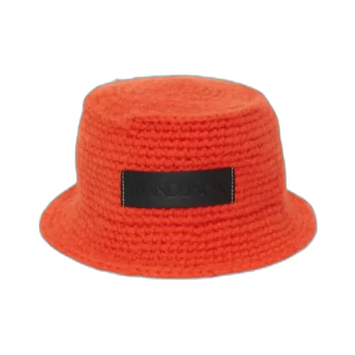 Logo-Patch Knitted Bucket Hat