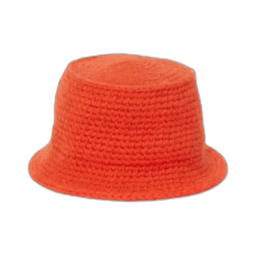 Logo-Patch Knitted Bucket Hat