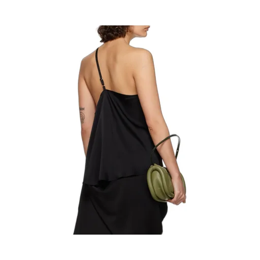 One-Shoulder Lace Trimmed Top