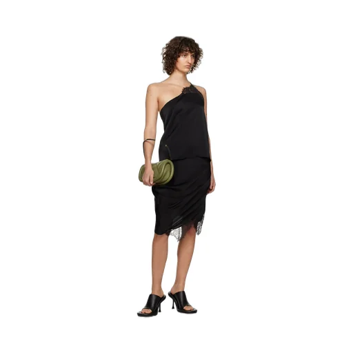 One-Shoulder Lace Trimmed Top