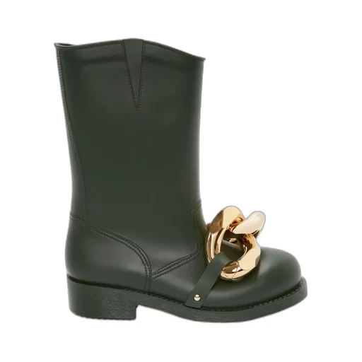 Chain-Link Detail Boots