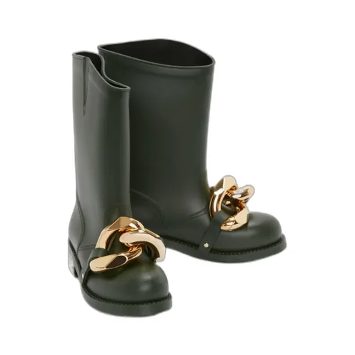 Chain-Link Detail Boots