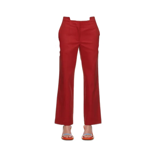 Panelled Straight-Leg Trousers