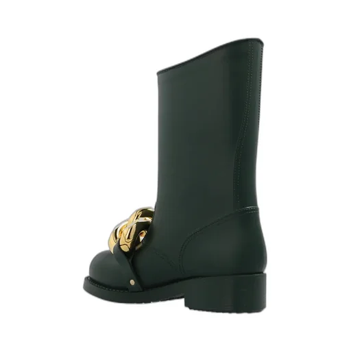 Chain-Link Detail Boots