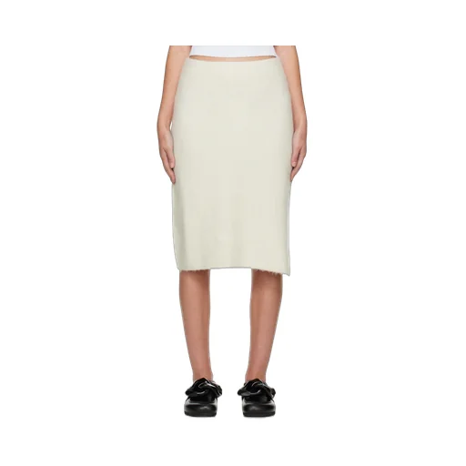 Logo-Patch Knitted Skirt