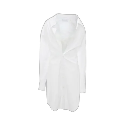 Collared Button-Up Shirt Dress