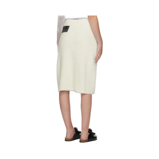 Logo-Patch Knitted Skirt