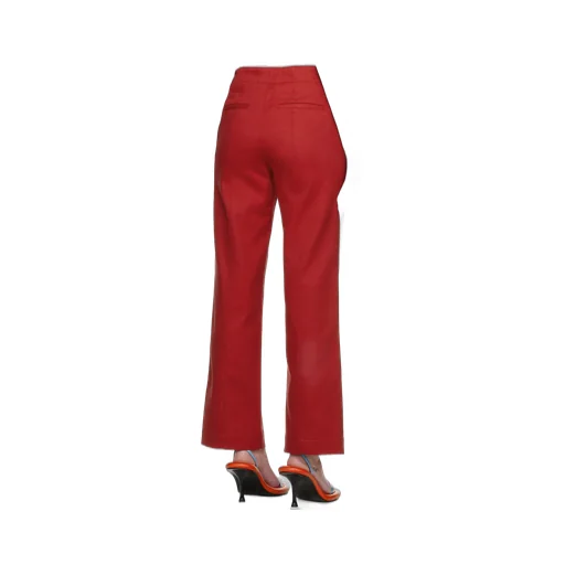 Panelled Straight-Leg Trousers