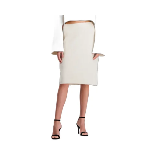 Logo-Patch Knitted Skirt