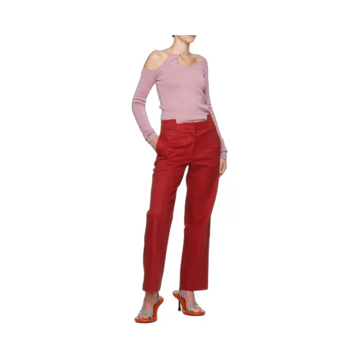 Panelled Straight-Leg Trousers