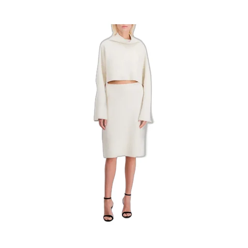 Logo-Patch Knitted Skirt