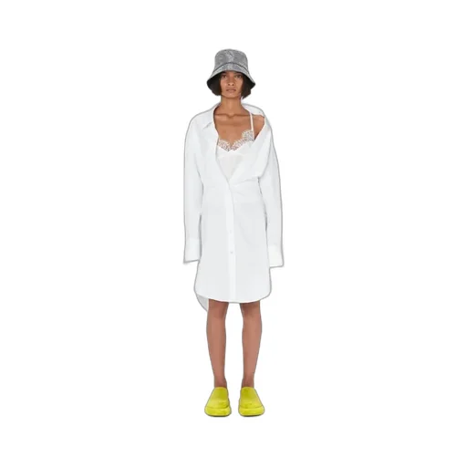 Collared Button-Up Shirt Dress