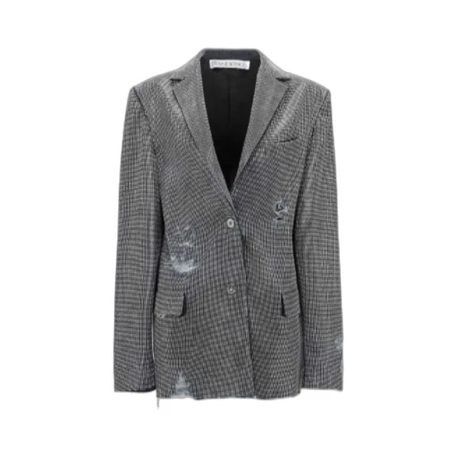 Embellished Distressed Blazer