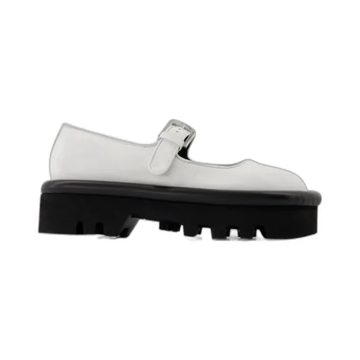 Bumper-Tube Round-Toe Mary Janes