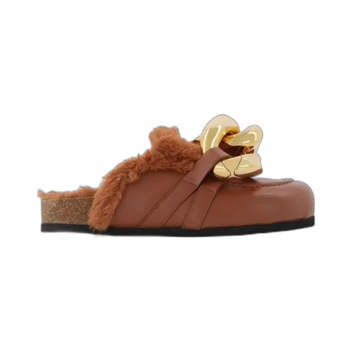 Chain-Strap Slip-On Loafers