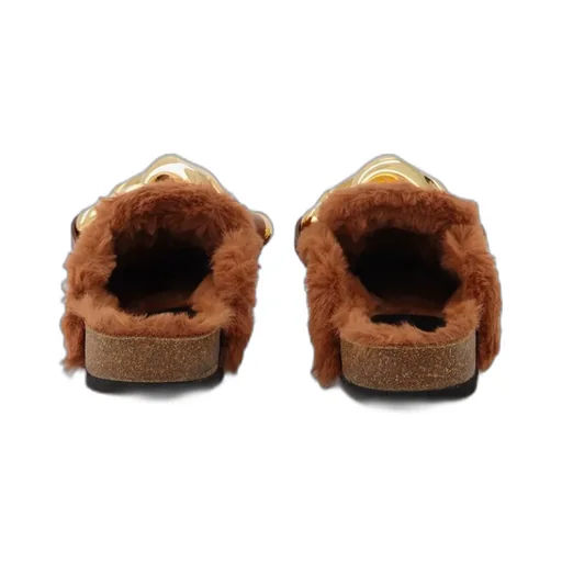 Chain-Strap Slip-On Loafers