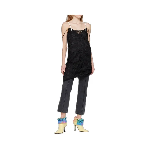 Chain-Linked Straight Leg Jeans