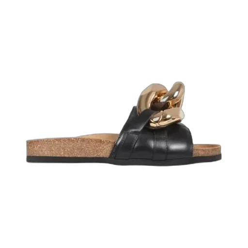 Chain-Link Slip-On Sandals