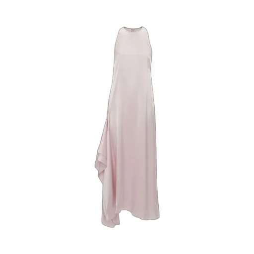 Sleeveless Draped Midi Dress