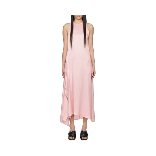 Sleeveless Draped Midi Dress