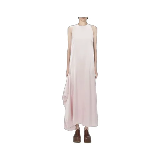 Sleeveless Draped Midi Dress