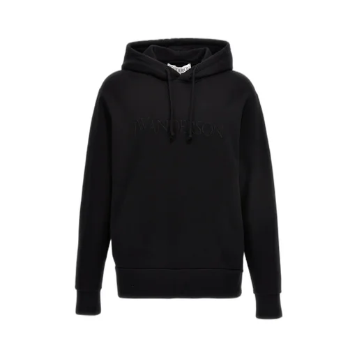 Logo Embroidered Drawstring Hoodie