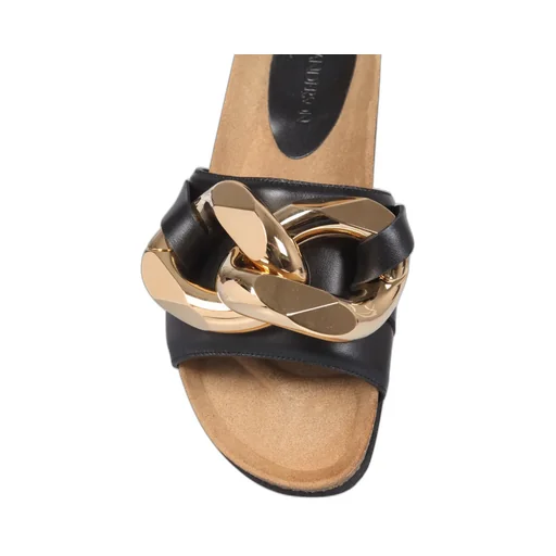 Chain-Link Slip-On Sandals