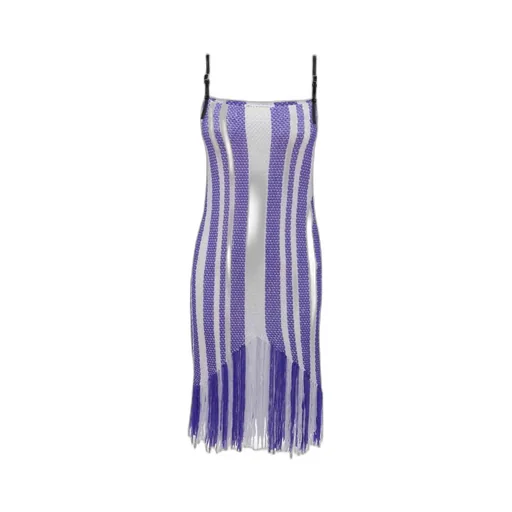 Fringe-Detail Camisole Dress