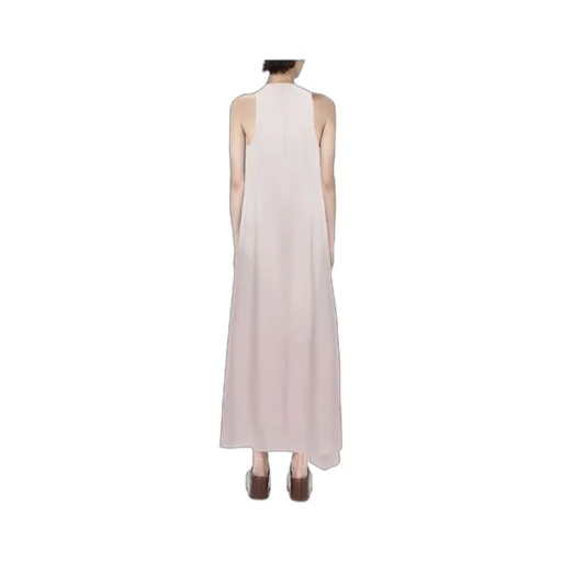 Sleeveless Draped Midi Dress