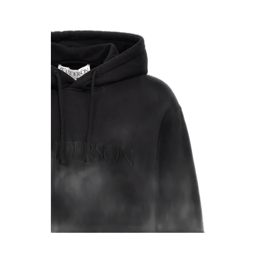 Logo Embroidered Drawstring Hoodie