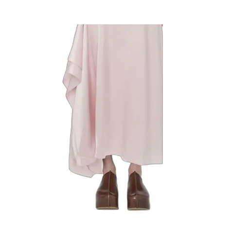 Sleeveless Draped Midi Dress