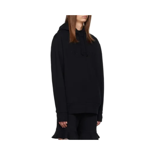 Logo Embroidered Drawstring Hoodie