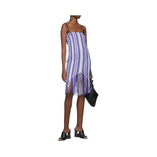Fringe-Detail Camisole Dress