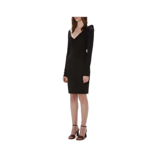 V-Neck Ruched Midi Dress