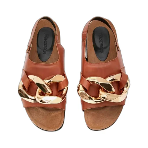 Chain-Link Open Toe Sandals