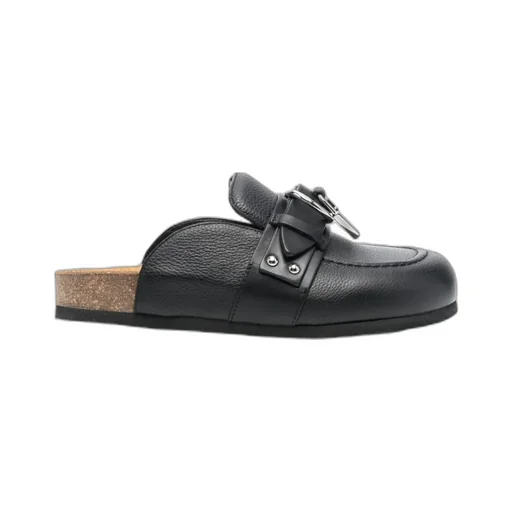 Buckle Detailed Slip-On Mules