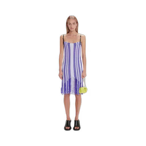 Fringe-Detail Camisole Dress