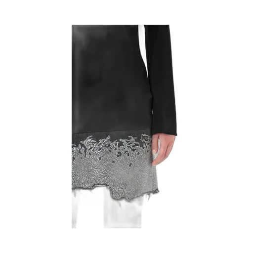 Distressed Glitter Hem Dress