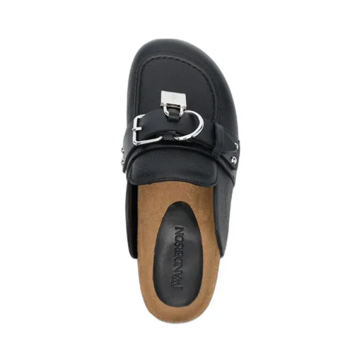 Buckle Detailed Slip-On Mules