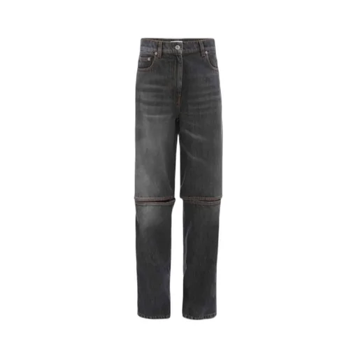 Cut-Out Detailed Denim Jeans
