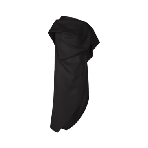 Uni-Form Asymmetric Design Midi Dress