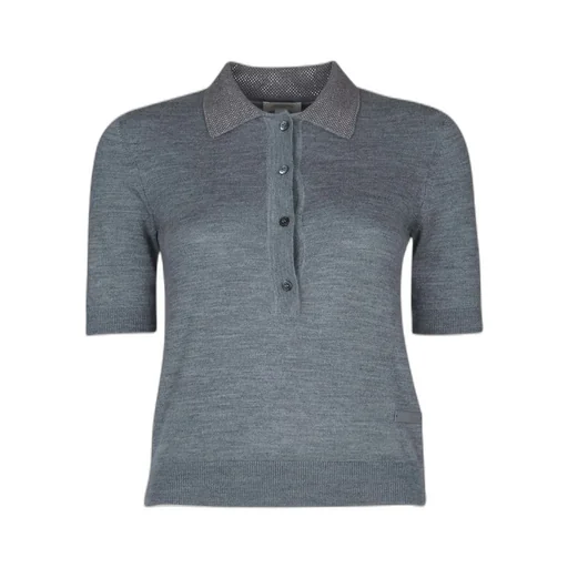 Short-Sleeve Polo Top
