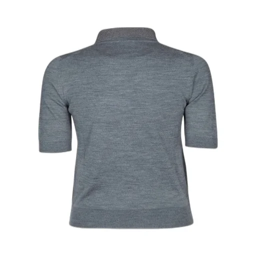 Short-Sleeve Polo Top