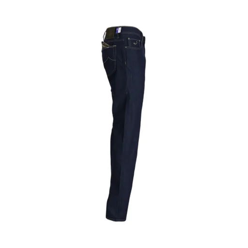 Contrast Stitch-Detailing Jeans