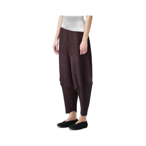 Pleated Panelled Trousers